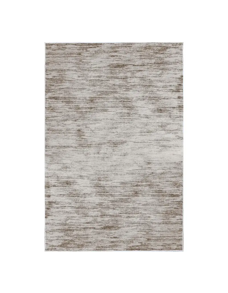 Renwil Aya Taupe & Creamy Mushroom Striated Area Rug by Renwil - Modern Neutral
