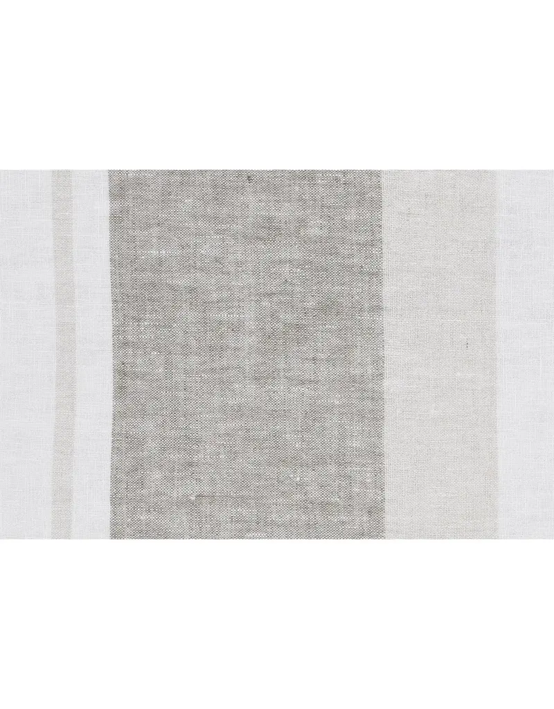 Renwil Cassidy Toss Cushion by Renwil – Linen Stripe Feather Down Pillow