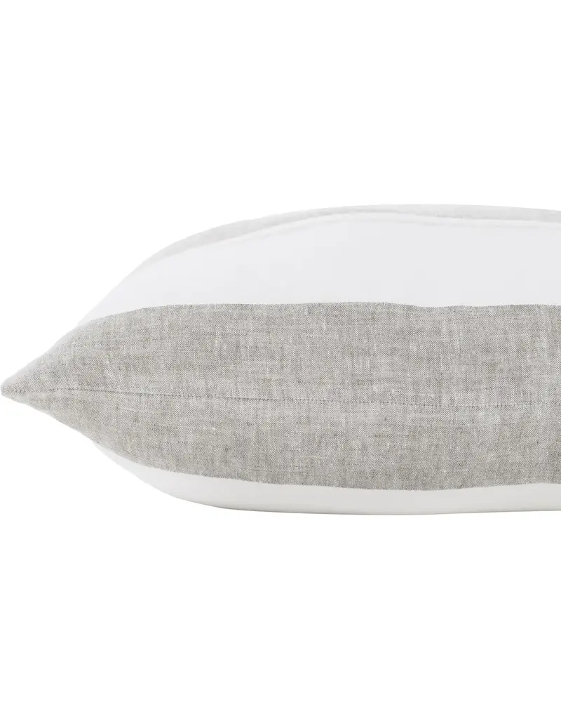 Renwil Cassidy Toss Cushion by Renwil – Linen Stripe Feather Down Pillow