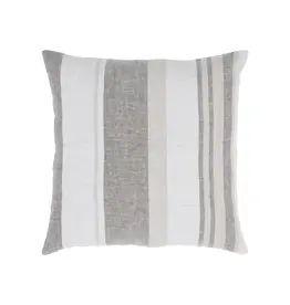 Renwil Cassidy Toss Cushion by Renwil – Linen Stripe Feather Down Pillow