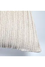 Renwil Roberto Toss Cushion by Renwil – Knitted Off-White Feather Pillow