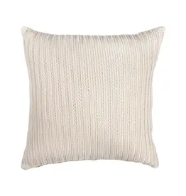 Renwil Roberto Toss Cushion by Renwil – Knitted Off-White Feather Pillow