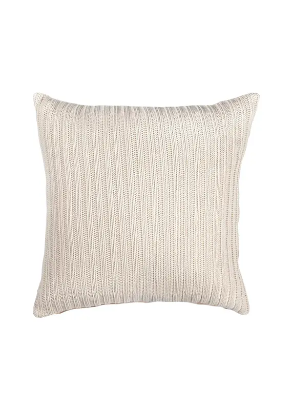 Renwil Roberto Toss Cushion by Renwil – Knitted Off-White Feather Pillow