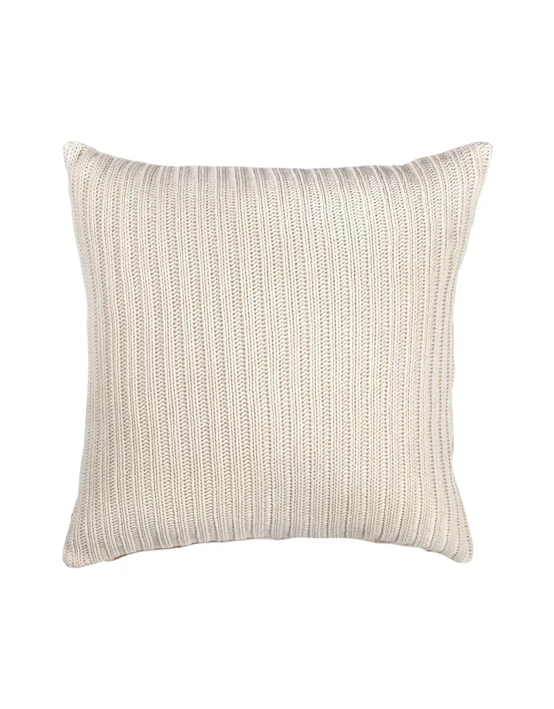 Renwil Roberto Toss Cushion by Renwil – Knitted Off-White Feather Pillow