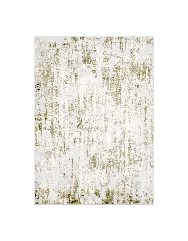 Renwil Ariella Ivory & Green Distressed Abstract Area Rug by Renwil