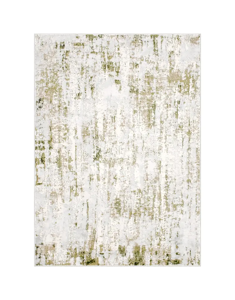 Renwil Ariella Ivory & Green Distressed Abstract Area Rug by Renwil