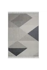 Renwil Ambrose Grey Geometric Area Rug by Renwil – Power Loomed Modern Rug