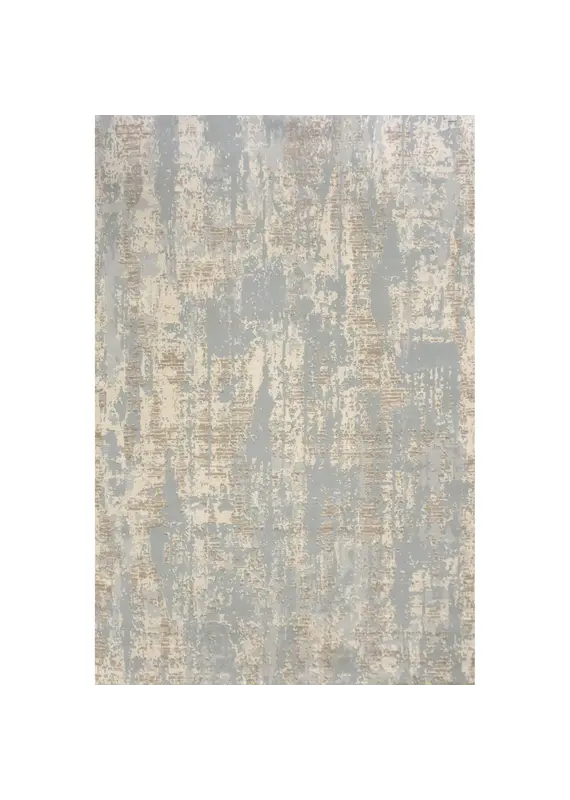 Renwil Ariella Cream, Grey & Soft Blue Striped Abstract Area Rug by Renwil