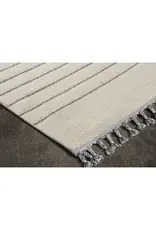 Renwil Ambrose Ivory & Grey Minimal Stripe Area Rug by Renwil