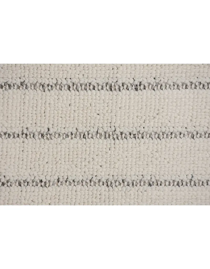 Renwil Ambrose Ivory & Grey Minimal Stripe Area Rug by Renwil