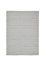 Renwil Orria Ivory & Stone Hand-Woven Stripe Wool & Cotton Area Rug by Renwil