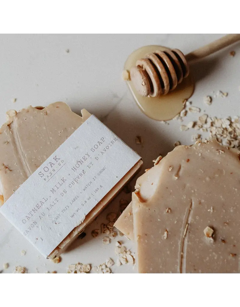 Soak Bath Co. Oatmeal, Milk & Honey Luxury Soap Bar (Soak Bath Co.)