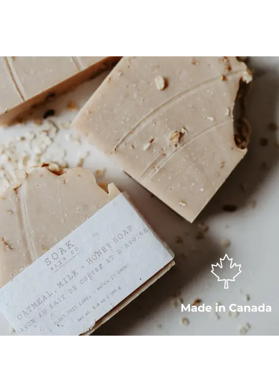 Soak Bath Co. Oatmeal, Milk & Honey Luxury Soap Bar (Soak Bath Co.)