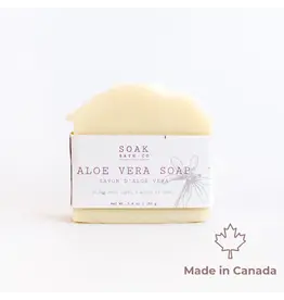 Soak Bath Co. Aloe Vera Luxury Soap Bar (Unscented) (Soak Bath Co.)