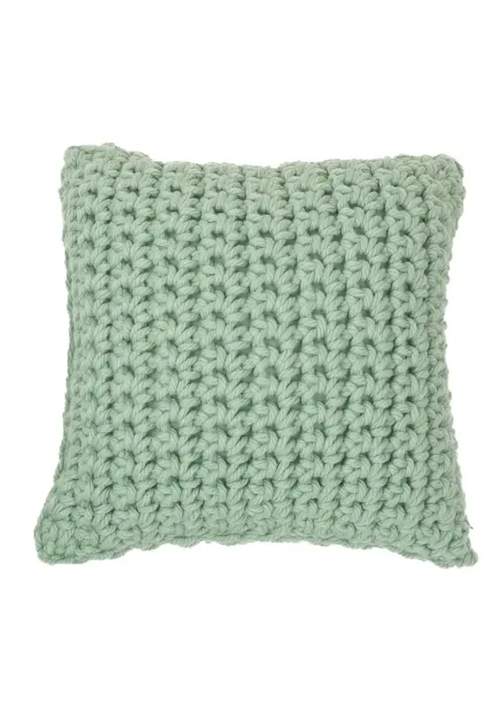 Brunelli Sage Knitted Toss Cushion (22" x 22") | Brunelli Canada