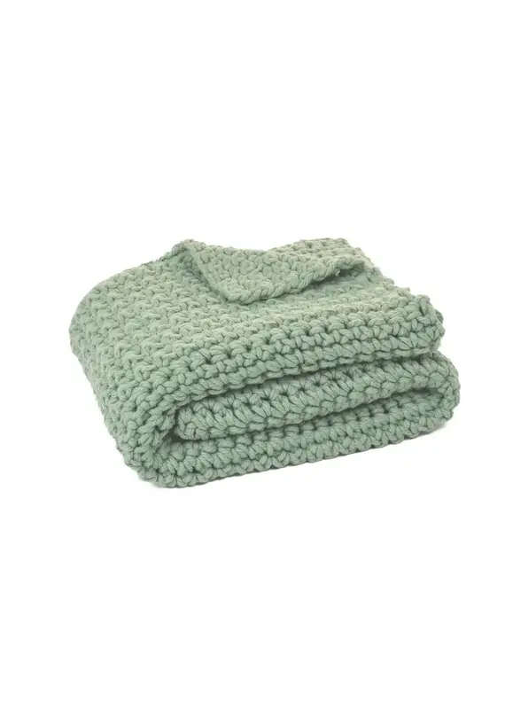 Brunelli Sage Large Knit Throw (50" x 60") | Brunelli Canada