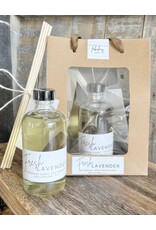 DeFerrari Candles Fresh Lavender Reed Diffuser Set - Pure Calming Fragrance by De Ferrari Home