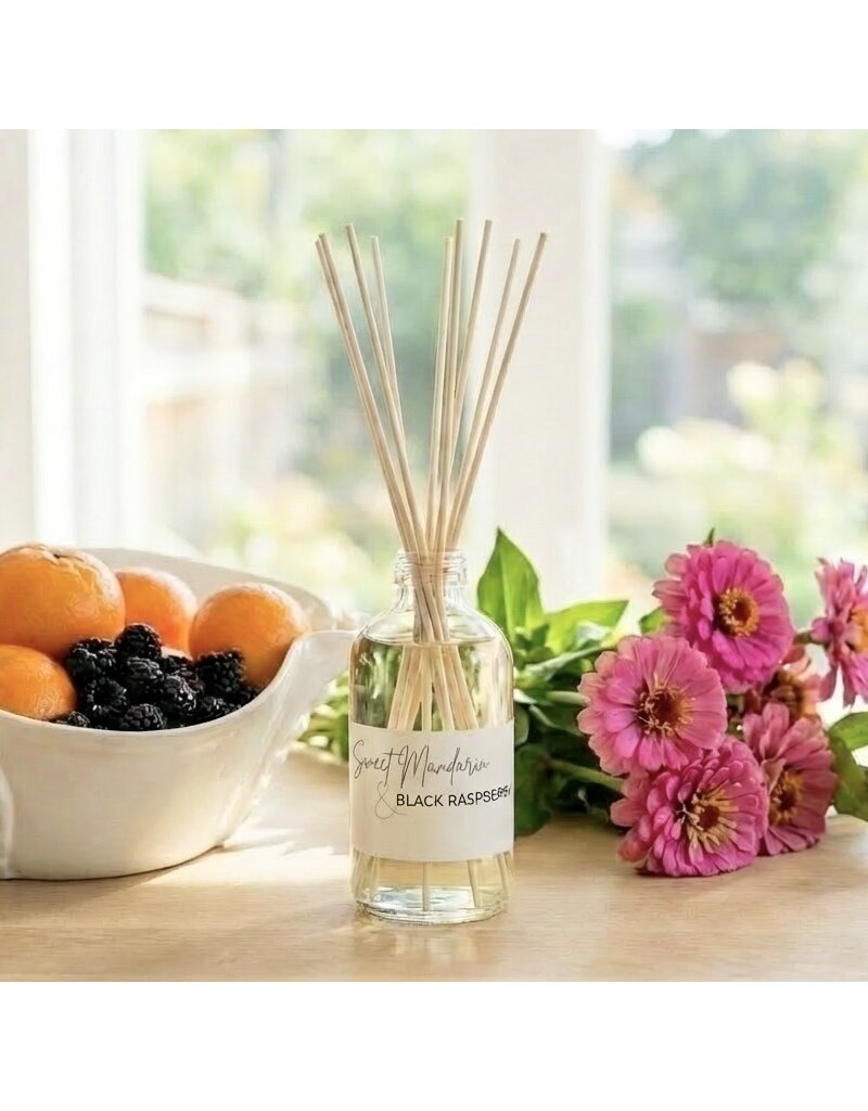 DeFerrari Candles Sweet Mandarin & Black Raspberry Reed Diffuser Set