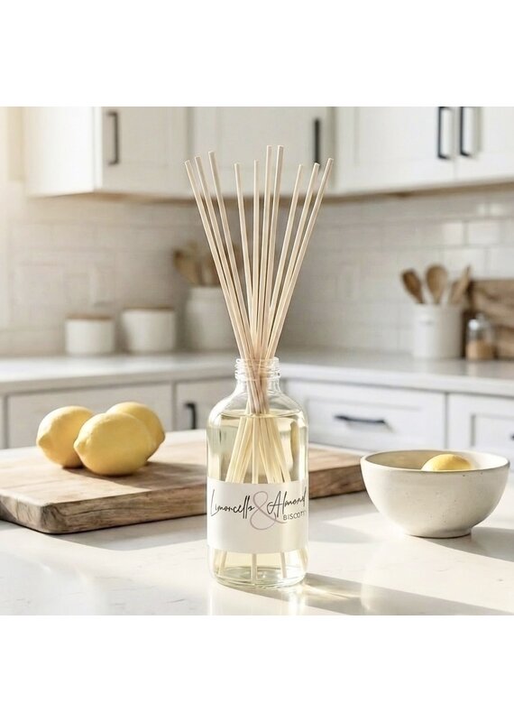 DeFerrari Candles Limoncello Almond Biscotti Reed Diffuser | De Ferrari Home