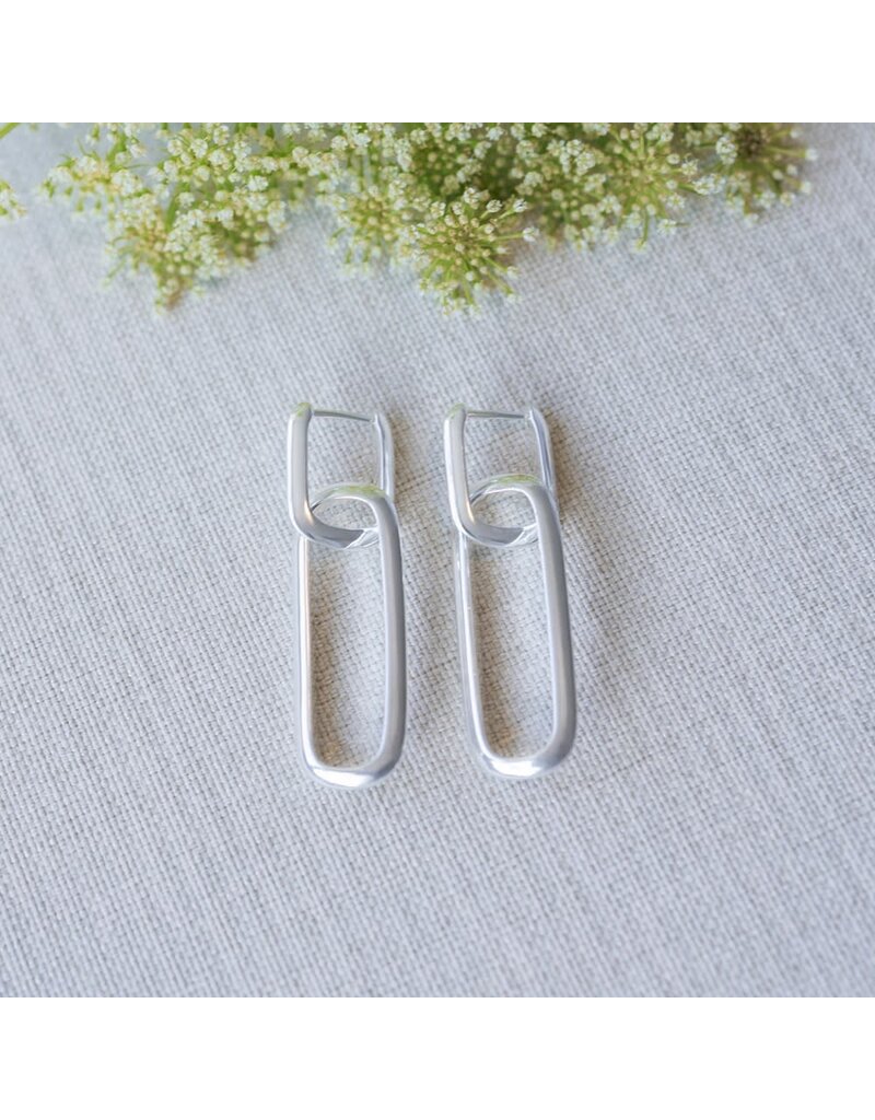 Glee Jewelry Twofold Short Link Earrings by Glee Jewelry