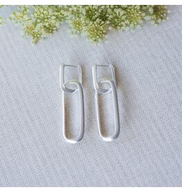 Glee Jewelry Twofold Short Link Earrings by Glee Jewelry