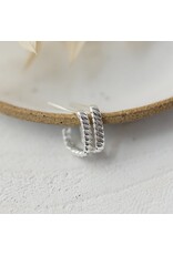 Glee Jewelry Braided Stud Earrings by Glee Jewelry |  Silver