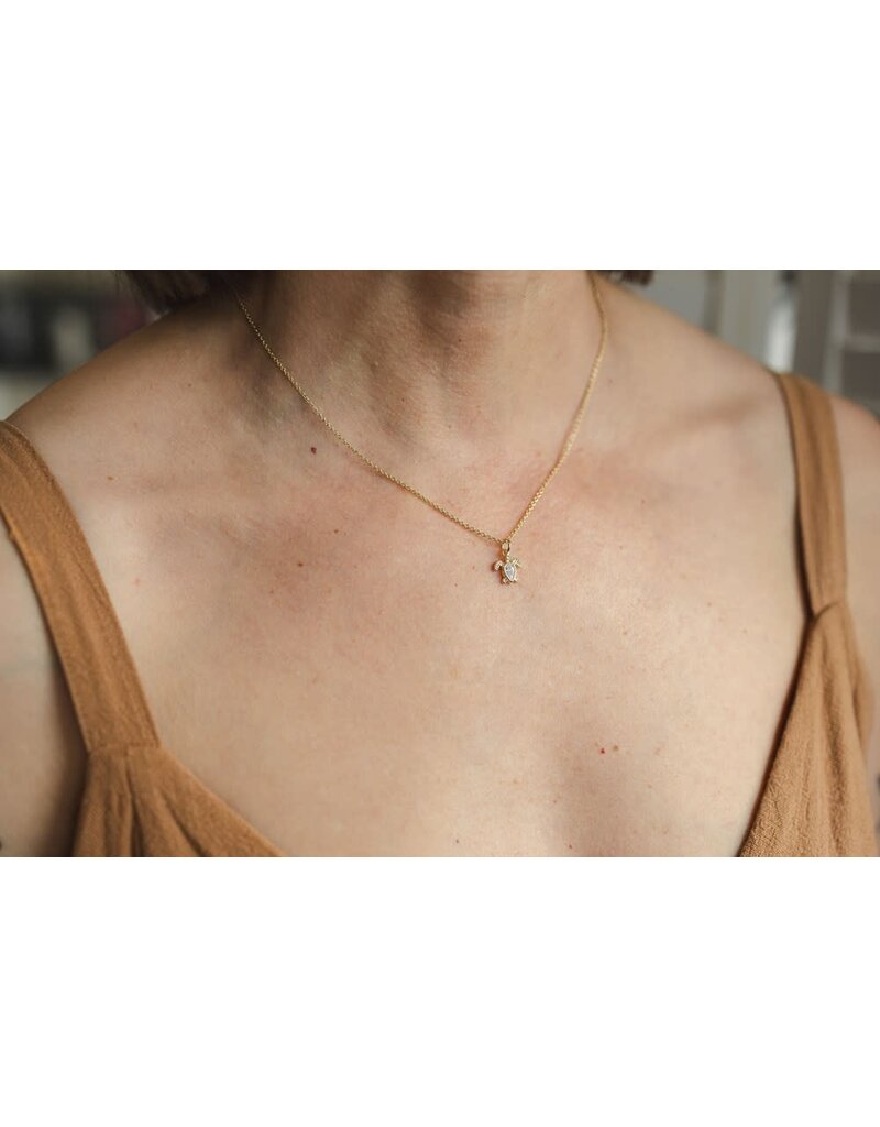 Glee Jewelry Turtle Treasure Necklace by Glee Jewelry Canada