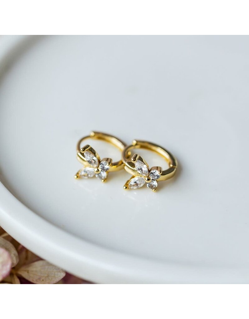 Glee Jewelry Papillon Hoop Earrings by Glee Jewelry Canada