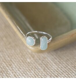 Glee Jewelry Stone Sister Adjustable Ring Amazonite by Glee Jewelry Canada