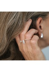 Glee Jewelry Stone Sister Adjustable Ring Mother of Pearl by Glee Jewelry Canada