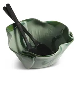 Hilborn Pottery Medium Serving Bowl by Hilborn Pottery | Green