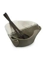 Hilborn Pottery Textured Serving Bowl by Hilborn Pottery | Grey & White