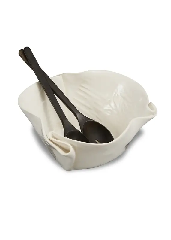 Hilborn Pottery Medium Serving Bowl by Hilborn Pottery | Creamy White