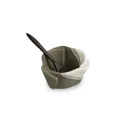 Hilborn Pottery Tiny Pot by Hilborn Pottery | Grey & White
