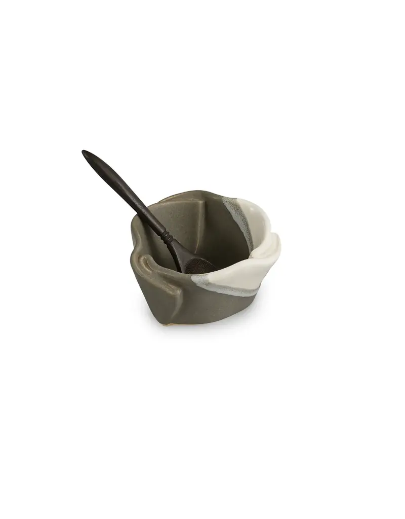Hilborn Pottery Tiny Pot by Hilborn Pottery | Grey & White