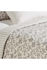Brunelli Reversible Chocolate Brown Floral Quilt Set by Brunelli
