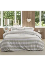 Riviera Maison Natural Striped Muslin Duvet Cover Set | Brunelli Canada