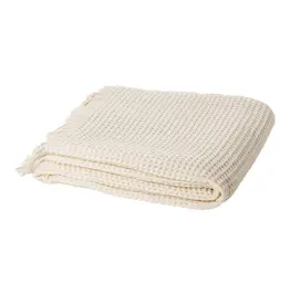 Brunelli Waffle Cream Throw by Brunelli | 50"x60"