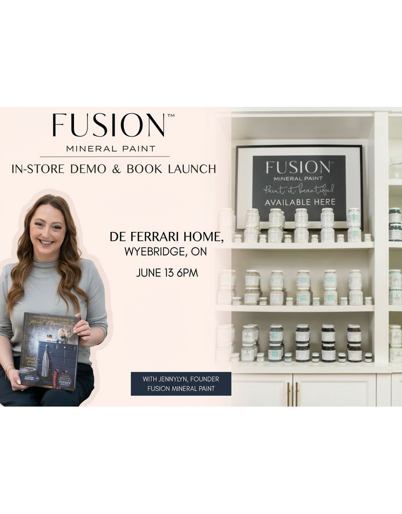 Jennylyn Pringle the Founder of Fusion Mineral Paint. Book Launch and Paint Demo
