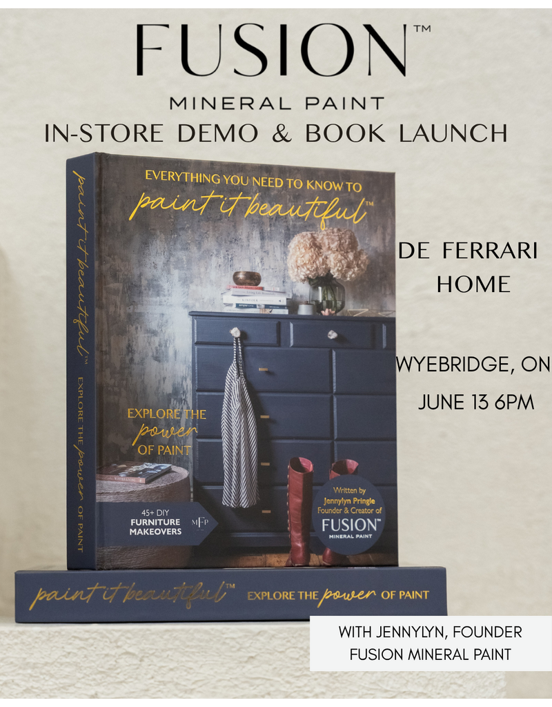Jennylyn Pringle the Founder of Fusion Mineral Paint. Book Launch and Paint Demo