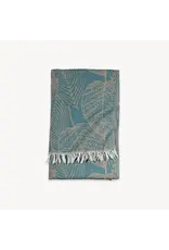 Pokoloko Leaf Appliqué Cotton Turkish Towel by Pokoloko