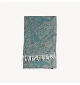 Pokoloko Leaf Appliqué Cotton Turkish Towel by Pokoloko