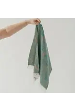 Pokoloko Leaf Appliqué Cotton Turkish Hand Towel by Pokoloko