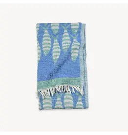 Pokoloko Traveling Fish Turkish Towel by Pokoloko