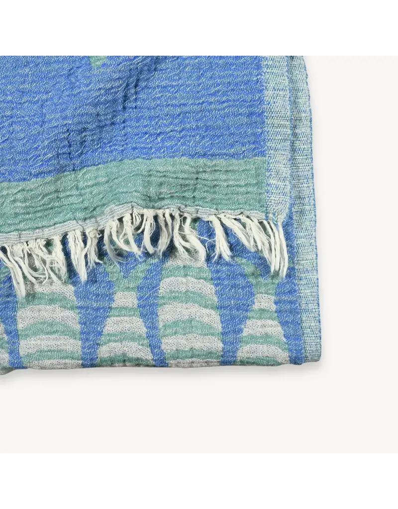 Pokoloko Traveling Fish Turkish Towel by Pokoloko