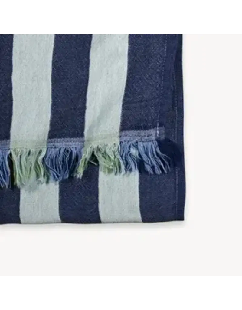 Pokoloko Lime Juice Striped Turkish Cotton Towel by Pokoloko