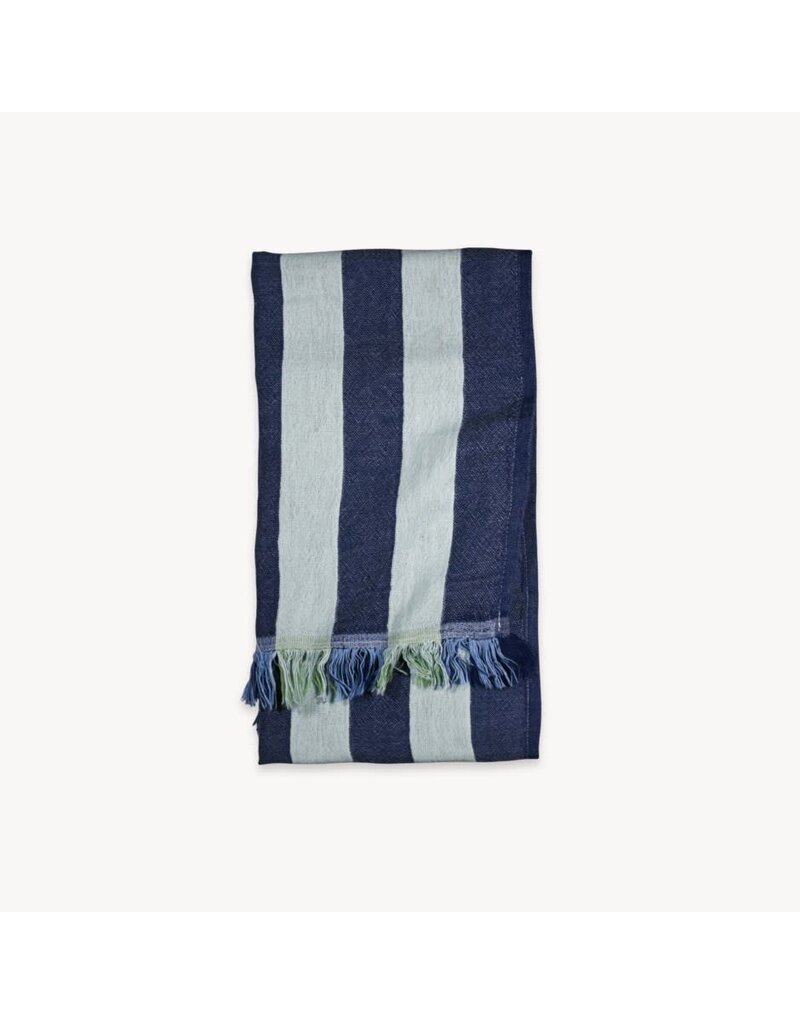 Pokoloko Lime Juice Striped Turkish Cotton Towel by Pokoloko