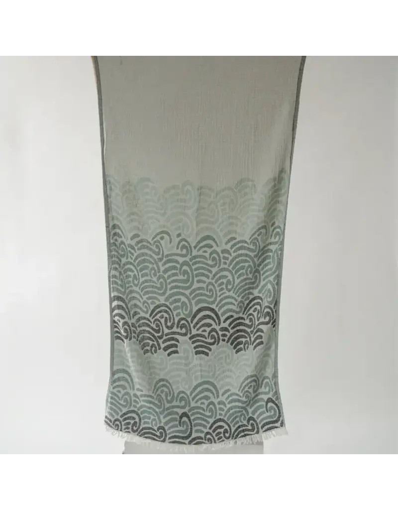 Pokoloko Wind Waves Turkish Cotton Towel by Pokoloko