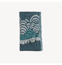 Pokoloko Wind Waves Turkish Cotton Towel by Pokoloko