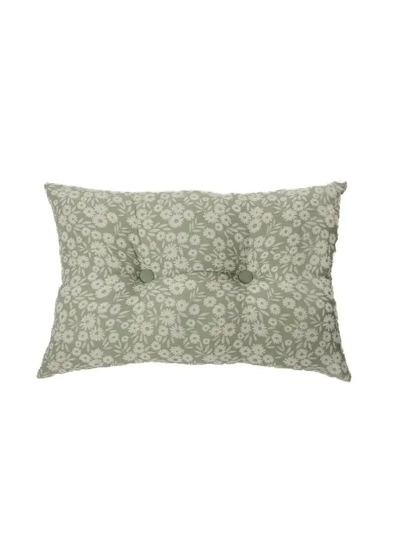 Brunelli Maggie Green Floral Pillow by Brunelli